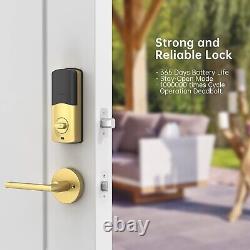 SMONET Fingerprint Keyless Electronic Digital Keypad Smart Door Lock Deadbolt