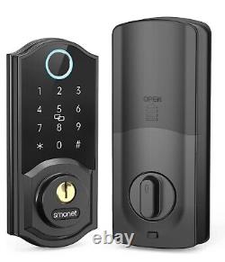 SMONET Fingerprint Smart Lock Deadbolt Keyless Entry Door Lock Digital Keypad US
