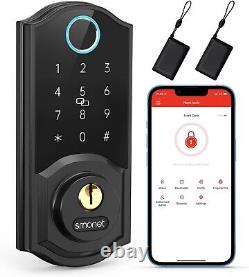 SMONET Fingerprint Smart Lock Deadbolt Keyless Entry Door Lock Digital Keypad US