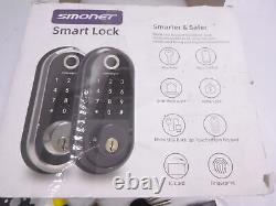 SMONET Smart Door Lock WiFi Fingerprint Keyless Entry Keypad Deadbolt Bluetooth