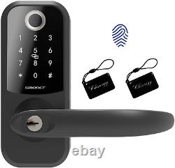 SMONET Smart Lock Fingerprint Door Lock with Reversible Handle Keyless Entry