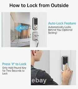 SMONET Smart Lock Keyless Entry Door Lock Deadbolt with Keypad Front Door Dig