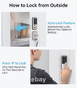 SMONET Smart Lock Keyless Entry Door Lock Deadbolt with Keypad Front Door Digita
