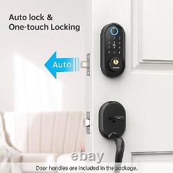 SMONET WiFi Smart Front Door Lock Set Fingerprint Keyless Entry Digital Keypad