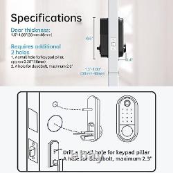 SMONET WiFi Smart Front Door Lock Set Fingerprint Keyless Entry Digital Keypad