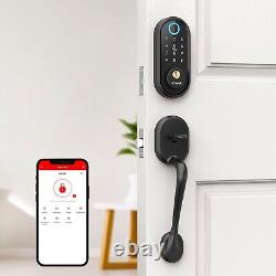 SMONET WiFi Smart Front Door Lock Set Fingerprint Keyless Entry Digital Keypad