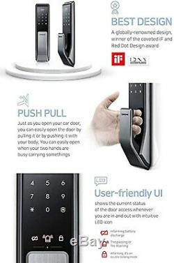 Samsung SDS SHP-DP710 Push Pull Handle Keyless Digital Smart Door Lock Mortise
