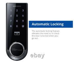 Samsung Smart Keyless Deadbolt Digital Door Lock with 4 KeyTags Secure Auto-Lock