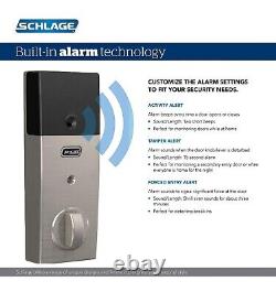 Schlage BE469ZP CEN 622 Connect Smart Deadbolt with Alarm