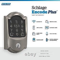 Schlage Encode Plus WiFi Deadbolt Smart Keyless Lock Apple Home Key Camelot Sati