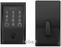 Schlage Encode Smart Wi-Fi Keyless Entry Deadbolt Lock with Century Trim Black
