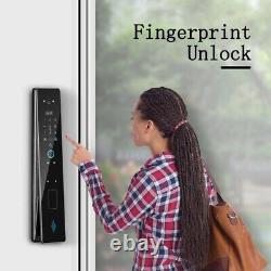 Security Smart Door Lock Biometric Fingerprint Password Home Doorbell Camera