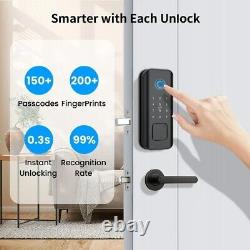 Security Smart Lock Fingerprint Code Door latch Keyless Entry Wi-Fi Door Lock