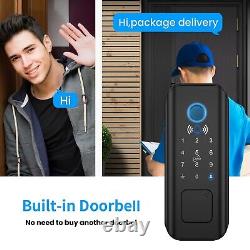 Security Smart Lock Fingerprint Code Door latch Keyless Entry Wi-Fi Door Lock