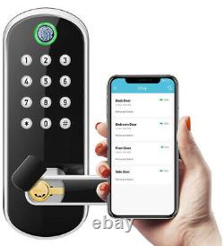 Sifely Latch Keyless Entry Door Lock Smart Lock Fingerprint Door Lock