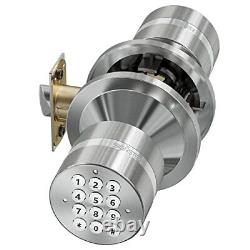 Signstek Keyless Entry Door Lock, Door Knob with Keypad, Smart Code Door Lock, Mute