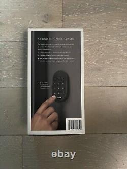 SimpliSafe Smart Lock Compatible with Gen 3 home security system Black