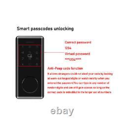 Smart BT-Door Lock Home Keyless Security APP Digital Card Google Home Anti-theft