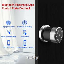 Smart Biometric Door Lock Phone App Unlock Keyless Waterproof Home Security Lock