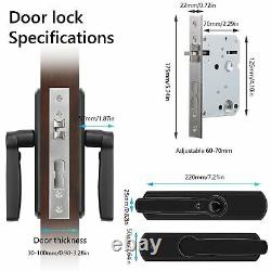 Smart Biometric Fingerprint Door Lock Key-Less Entry Lever Bluetooth Knob Fro H1