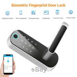 Smart Bluetooth Fingerprint Door Locks Code Card Wifi Keyless Doorlock Home Shop