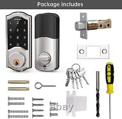 Smart Deadbolt Door Lock, SMONET Smart Lock Bluetooth Keyless, Touchscreen Enab