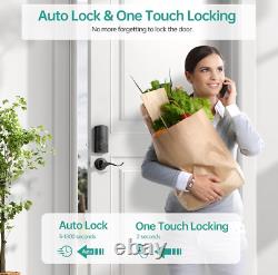 Smart Deadbolt Front Door Lock Keyless Entry Door Lock with Fingerprint, Bluet