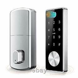 Smart Deadbolt Keyless Entry Door Lock 5 in 1 Fingerprint Bluetooth APP Key F