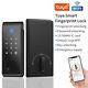 Smart Deadbolt Lock Wifi Keyless Ic Card Fingerprint Keypad App Remote Unlock