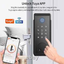 Smart Deadbolt Lock WiFi Keyless IC Card Fingerprint Keypad APP Remote Unlock