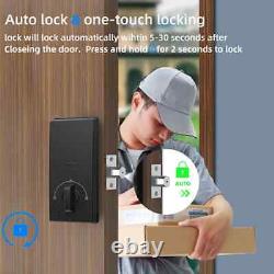 Smart Deadbolt Lock WiFi Keyless IC Card Fingerprint Keypad APP Remote Unlock