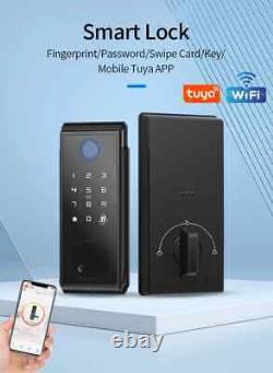 Smart Deadbolt Lock WiFi Keyless IC Card Fingerprint Keypad APP Remote Unlock