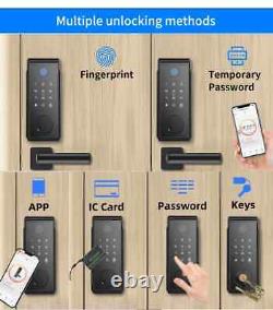 Smart Deadbolt Lock WiFi Keyless IC Card Fingerprint Keypad APP Remote Unlock