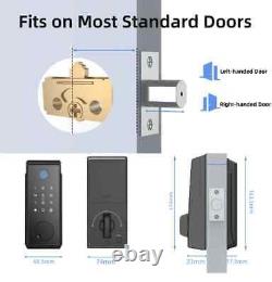 Smart Deadbolt Lock WiFi Keyless IC Card Fingerprint Keypad APP Remote Unlock