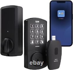 Smart Deadbolt Lock with WiFi &Keypad Passcode Keyless Entry, App Black