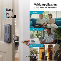 Smart Deadbolt Lock with WiFi &Keypad Passcode Keyless Entry, App Black