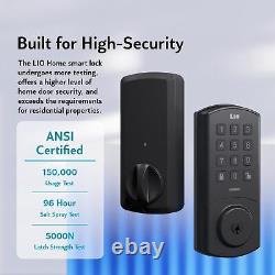 Smart Deadbolt Lock with WiFi &Keypad Passcode Keyless Entry, App Black