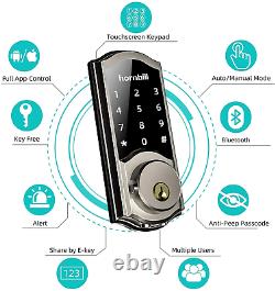 Smart Deadbolt Locks With Keypad, Hornbill Keyless Entry Digital Front Door Lock