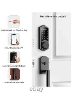 Smart Deadbolt, SMONET Bluetooth Door Lock Keyless, Touchscreen Keypad, Auto Loc