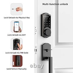 Smart Deadbolt, SMONET Keyless Entry Door Lock with Keypad, Electronic Front to