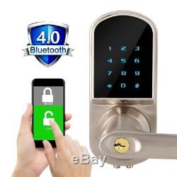 Smart Digital Door Lock BT APP Remote Control Keyless Touch Password Home Safety