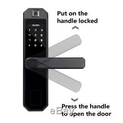 Smart Digital Electronic Door Lock Fingerprint Touch Password Keyless