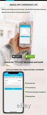 Smart Digital Touch Screen Keyless Keypad Fingerprint Electronic Smart Lock Door