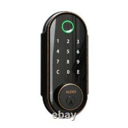 Smart Door Fingerprint Lock Touchscreen Keyless Electronic Keypad Digital Black