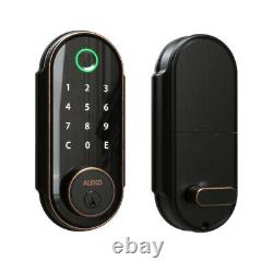 Smart Door Fingerprint Lock Touchscreen Keyless Electronic Keypad Digital Black