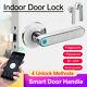 Smart Door Handle Lock App Remote Control Fingerprint Password Unlock Keyless