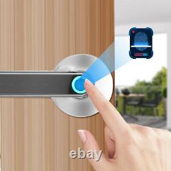 Smart Door Handle Lock APP Remote Control Fingerprint Password Unlock Keyless