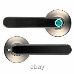 Smart Door Handle Lock Biometric Fingerprint Password APP Keyless Entry