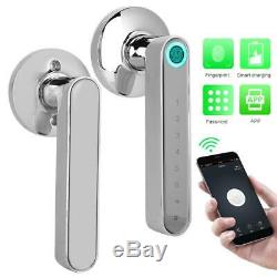 Smart Door Handle Lock Fingerprint Password App Remote Control For Home Security