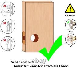 Smart Door Lock, 4 in 1 Keyless Entry Door Lock with OLED Display, Keypad Door
